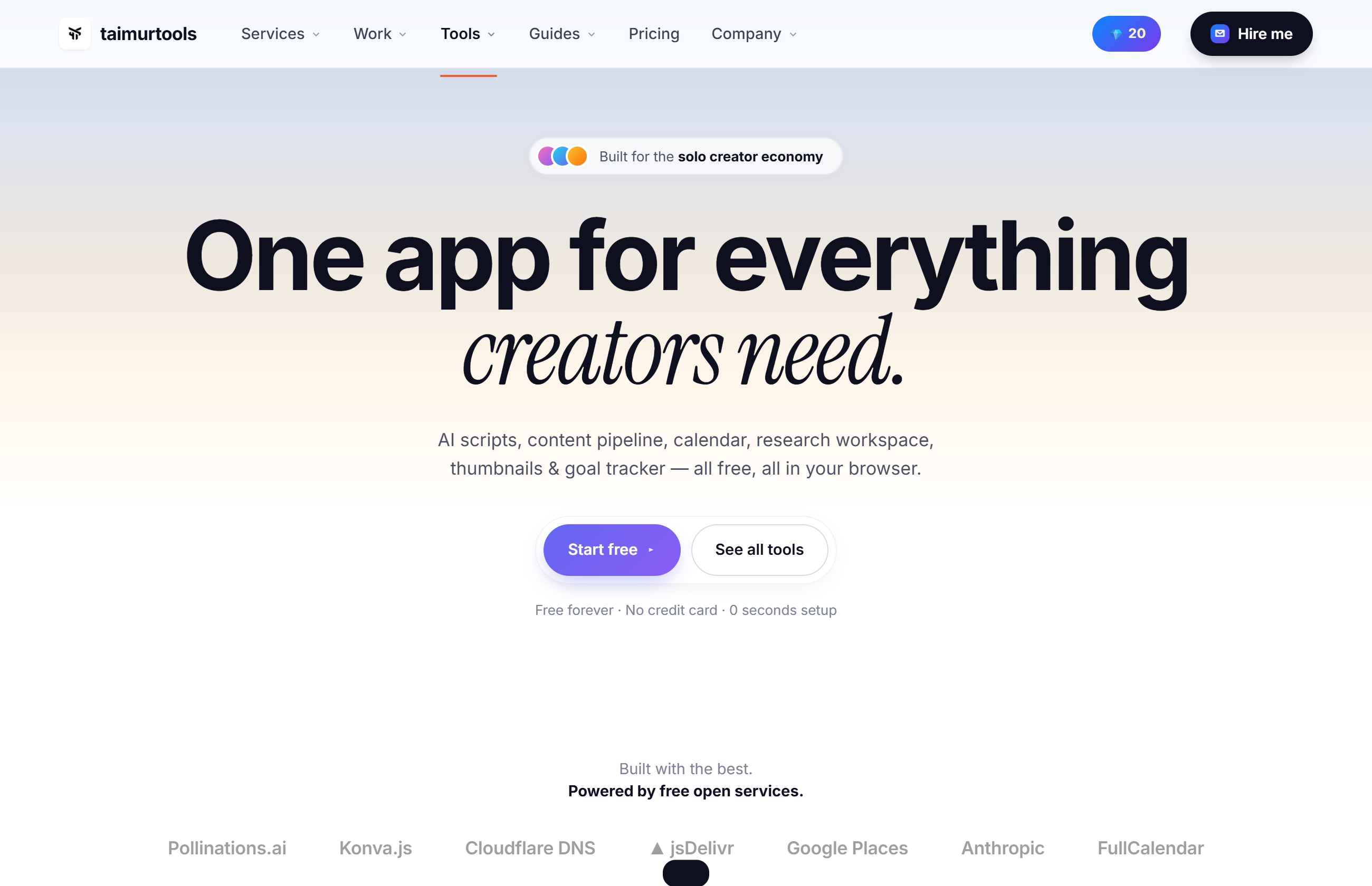 Creator Studio preview