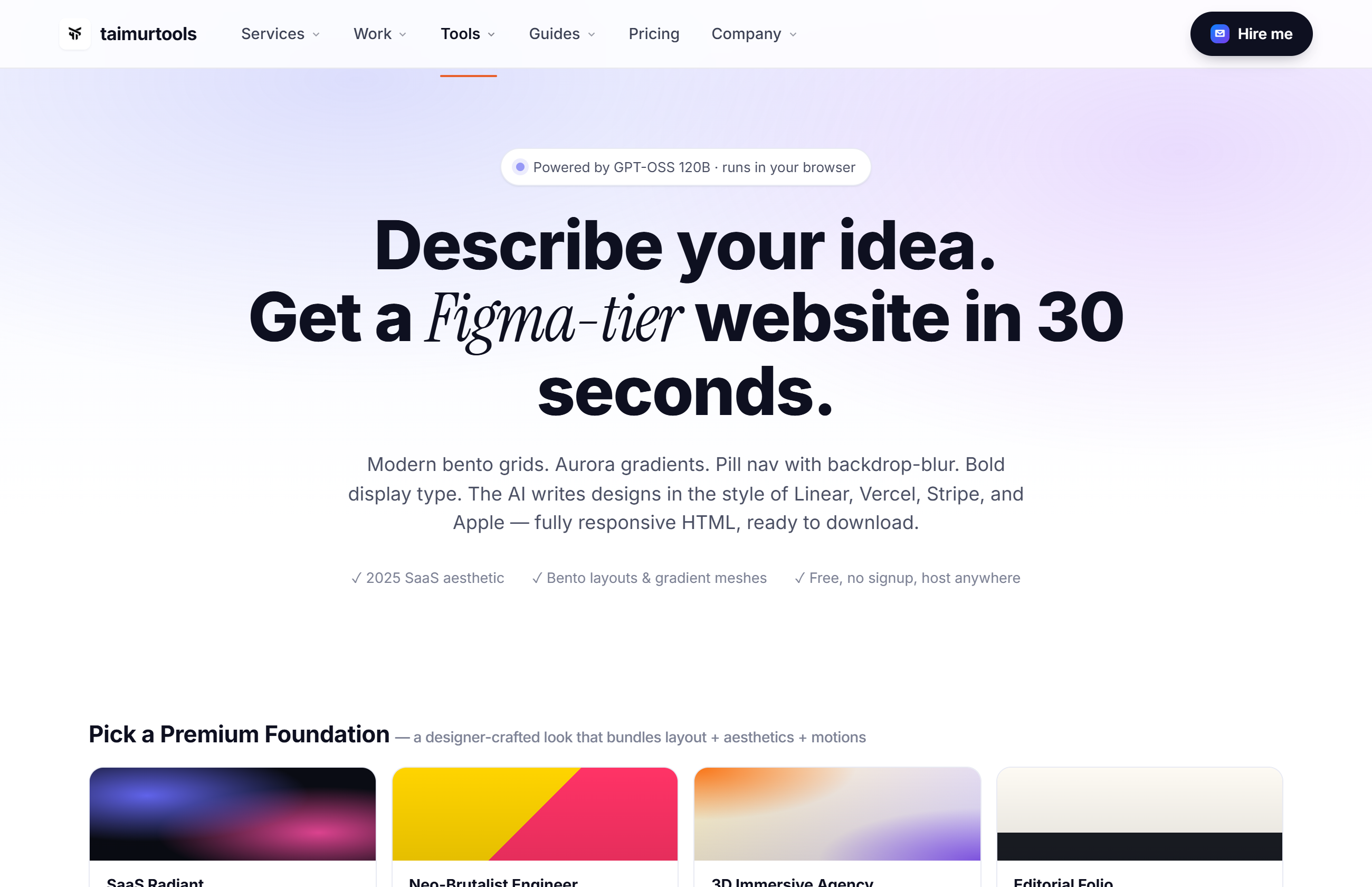 Website Builder preview