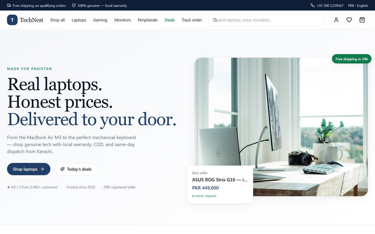 Ecommerce Website by THS screenshot
